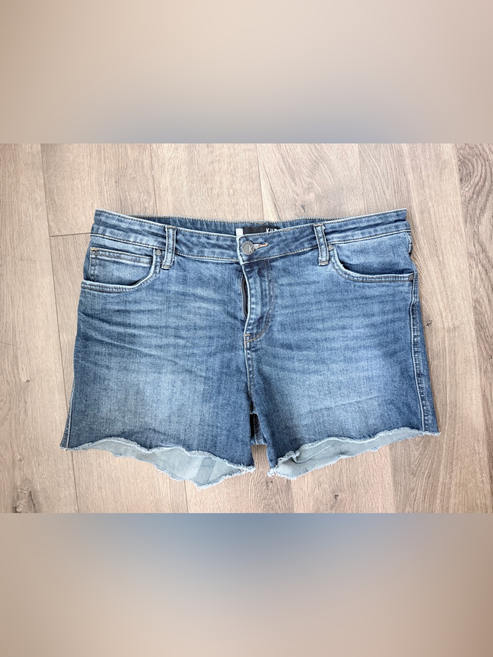 Kut from the Kloth Blue Denim Cutoff Shorts